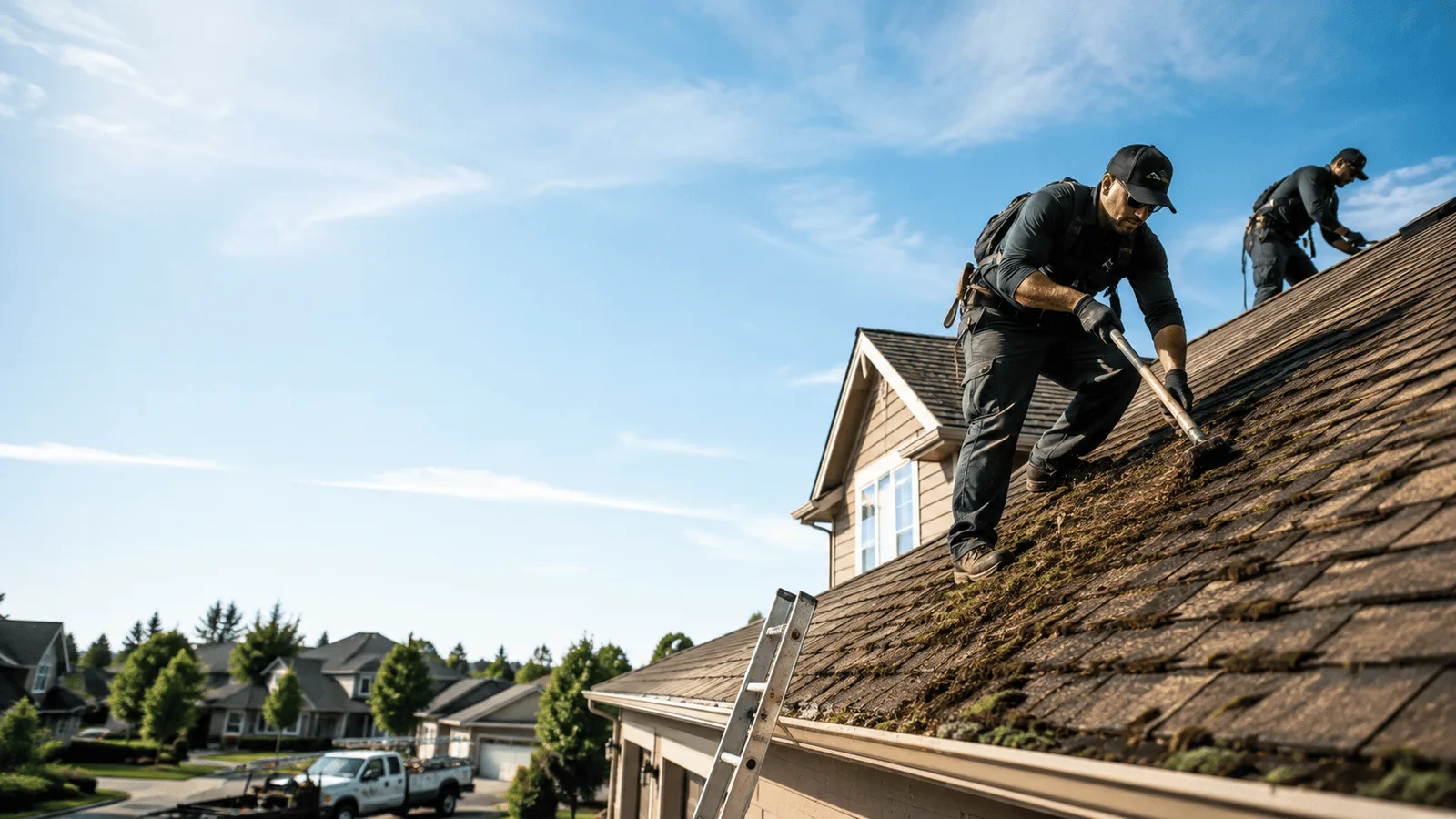 Roof Moss Removal in Mount Summit, IN near me